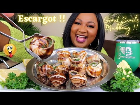 GIANT SNAILS MUKBANG , ( ESCARGOT)  SEAFOOD BOIL MUKBANG , EATING SHOW 먹방쇼