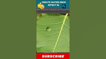 How to Make Fake Water Drops in 1 Minute? | Photoshop Tutorial | Photoshop Water Drop Effect #shorts