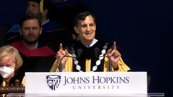 President Ronald J. Daniels speaks at Johns Hopkin...