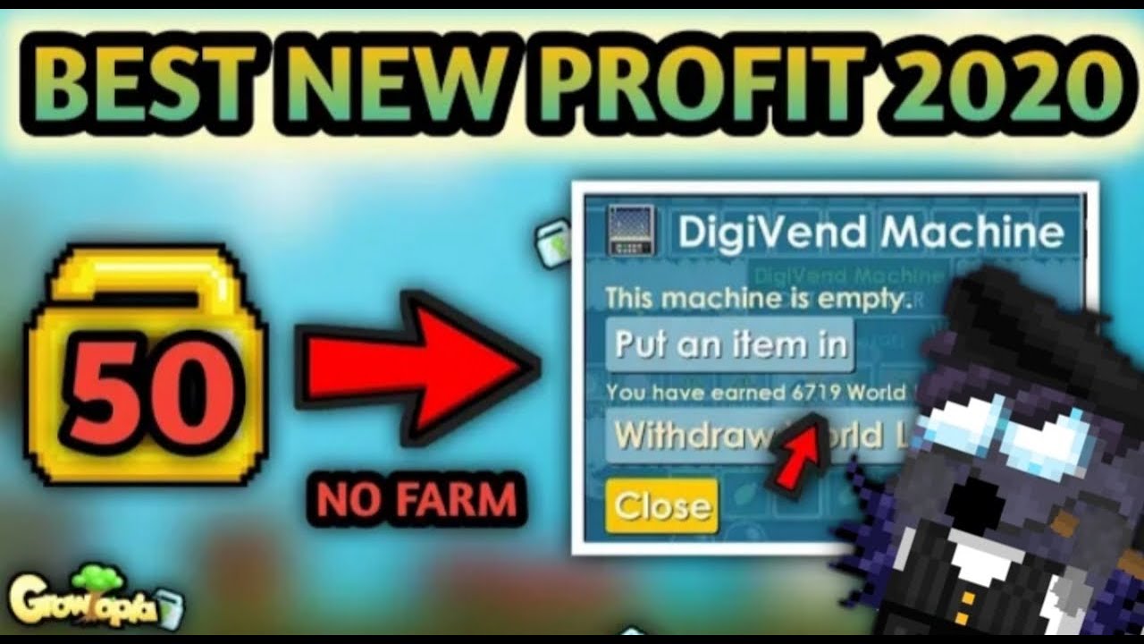 TOP 3 BEST NEW PROFIT IN GROWTOPIA 2020 | Growtopia - How To Profit