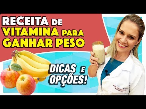 Receita de Vitamina para Ganhar Peso com Banana e Maçã [DICAS e OPÇÕES]