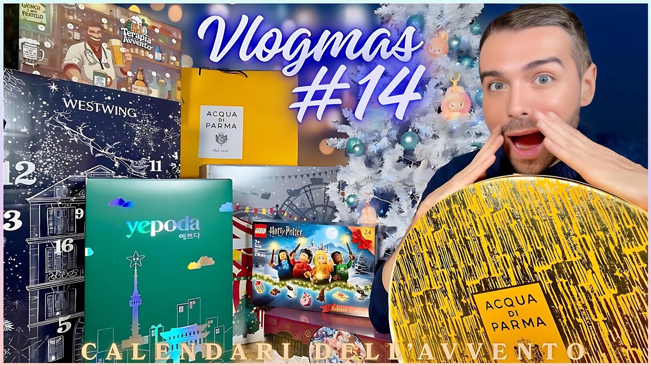 VLOGMAS 14/12/25 - UNBOXING CALENDARI DELL’AVVENTO PIÙ GRANDE DI SEMPRE: CASELLE N14 ✨
