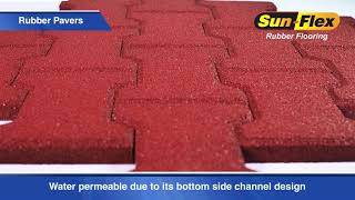 Dog Bone Rubber Pavers | I-shape Rubber Pavers by SUNFLEX RUBBER FLOORING 6,150 views 2 years ago 58 seconds