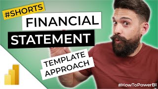 Financial Statement Template Approach in Power BI #Shorts