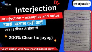 Interjection Examples and In-depth Notes | सबसे आसान भाषा मे | Grammar All Interjection in Hindi.