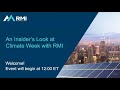 An Insider’s Look at Climate Week with RMI