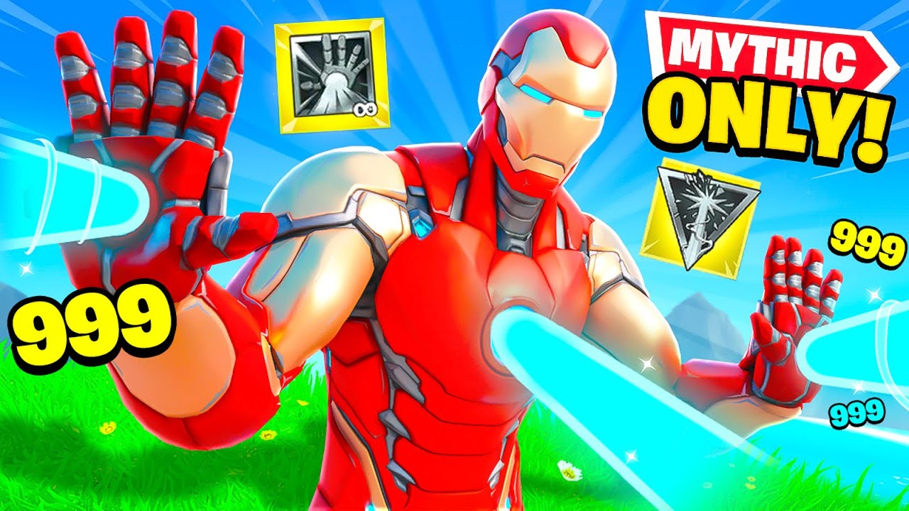 The *MYTHIC ONLY* IRON MAN Challenge in Fortnite! - YouTube