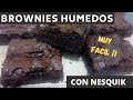 Brownies de chocolate con Nesquik!!! FÁCIL!!