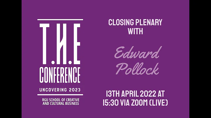 Edward Pollock (Closing Plenary) - To 2023 and Bey...