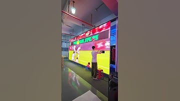 Technicians are repairing this LED screen. #leddisplay #ledwall #ledmodule #eagerled
