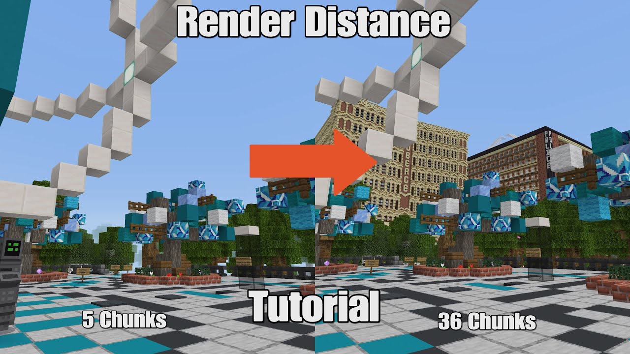 How To Change Render Distance In Minecraft - YouTube