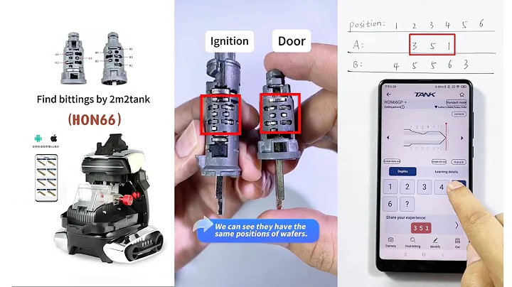 How to Find Honda HON66 key bitting with 2M2 Tank 2 Pro- OBDII365