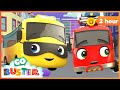 Cops and Robbers Game! 👮‍♂️🚌| 2 Hours of Go Buster - Bus Cartoons &amp; Kids Stories