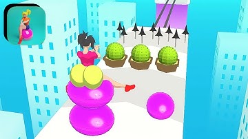 Bouncy Rush - Gameplay ios android Levels 1-4