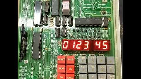 8085 Microprocessor 7segment display testing.