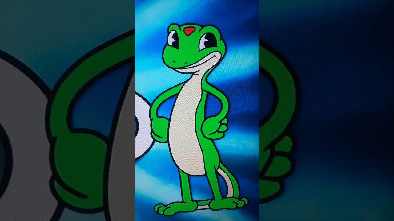 Geico Gecko meets Cuphead￼ Commercial￼ ☕️🦎￼