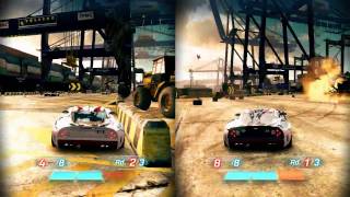 Split/Second Velocity Splitscreen Gameplay