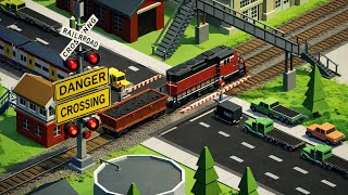 Railroad Crossing 🚧 Ultimate Traffic Control Test | Gameplay #170