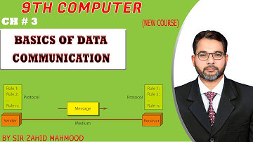 Basics of data Communication | Components of data Communication | 9th computer new book chapter # 3