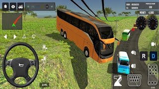 Can the Euro Coach Bus Climb This Impossible Road? 😱 | BUSSID 2026 screenshot 1