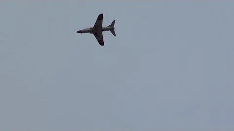 RC BAE Hawk Flight with Broken Stabilizer
