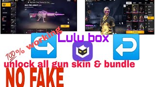 freefirediamondhack #GarenaFreefire #Lulubox unlock all gun skin and bundle in Lulu box zmega hack screenshot 5
