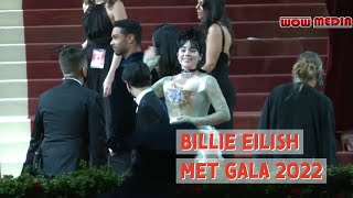 Billie Eilish arrives at the MET Gala in New York, NY