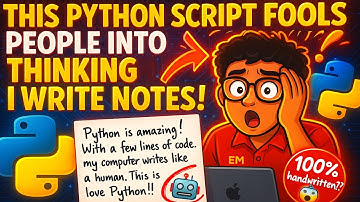🔥 How to Convert Text to Handwriting Using Python [2025 Update] ft. PIL PILLOW Python Package
