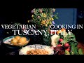 RELAXING VEGETARIAN COOKING: Italian Antipasti, Vegan Hummus, Easy Appetisers in Tuscany, Italy