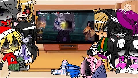 Piggy reacting to animations and memes 🔴🐽⚫️ (part 2)