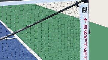SwiftNet 2.1 Portable Pickleball Net System| High Tension Lightweight Carbon Fiber + Alloy Frame