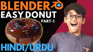 Blender Donut Tutorial In Hindi - Part 1 | 3D-Modelling Donut using Blender in Hindi/Urdu screenshot 4