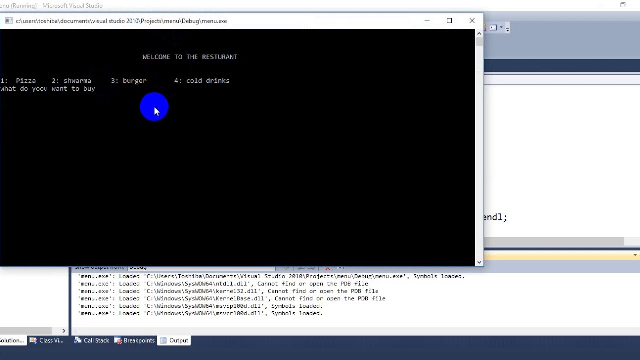 C++ program Menu program using if else lecture no 17 - YouTube
