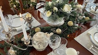 Christmas Table Setting  Elegant Christmas Decorating  How To Set A Table For Christmas