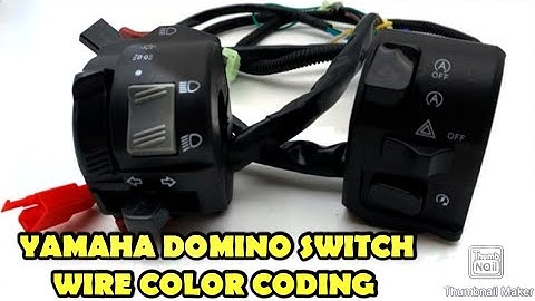 Yamaha Domino switch wire color coding