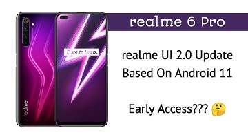 realme 6 Pro realme UI 2.0 Update Date | realme 6 Pro Android 11 Update Date | realme 6 Pro Update