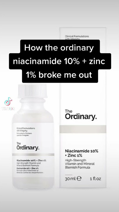 How the Ordinary Niacinamide 10%   Zinc 1% broke me out #shorts |shirelldaria
