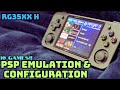 Psp emulation on anbernic rg35xx h  plus  best configuration