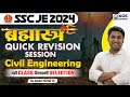 Ssc je 2o24   quick revision session  civil engineering  by apoorv mital sir