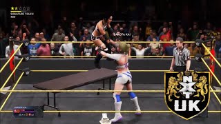 WWE 2k20 NXT UK Dinah Adams makes a statement whilst making her debut