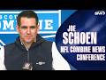 Joe Schoen on John Harbaugh, Jaxson Dart, Cam Skattebo and NFL Combine