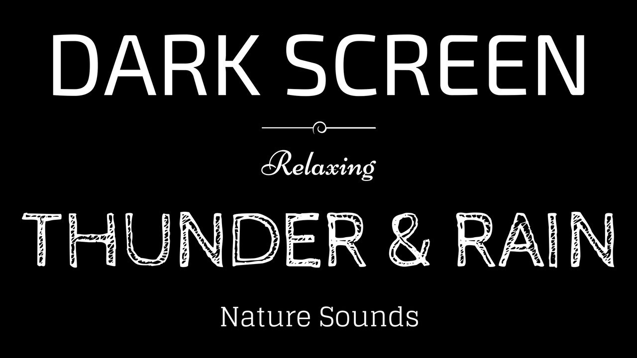 GENTLE RAIN Sounds for Sleeping BLACK SCREEN | Sleep and Meditation | Dark Screen Nature Sounds