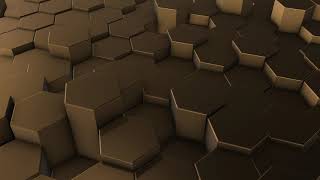 Gold Hexagon Background Seamless Loop V2