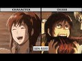 ATTACK ON TITAN CHARACTERS AND THEIR CRUSHES