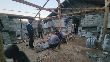 Đổ Lanh Tô Cửa Và Cửa Sổ Cho Nhà Của Anh Sính 6 Con.Hoang Mạc Đá 