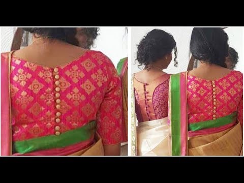 Back Open Blouse With Boat Neck | Tamil (DIY) - YouTube
