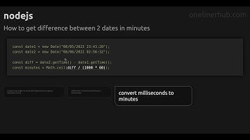 How to get difference between 2 dates in minutes
