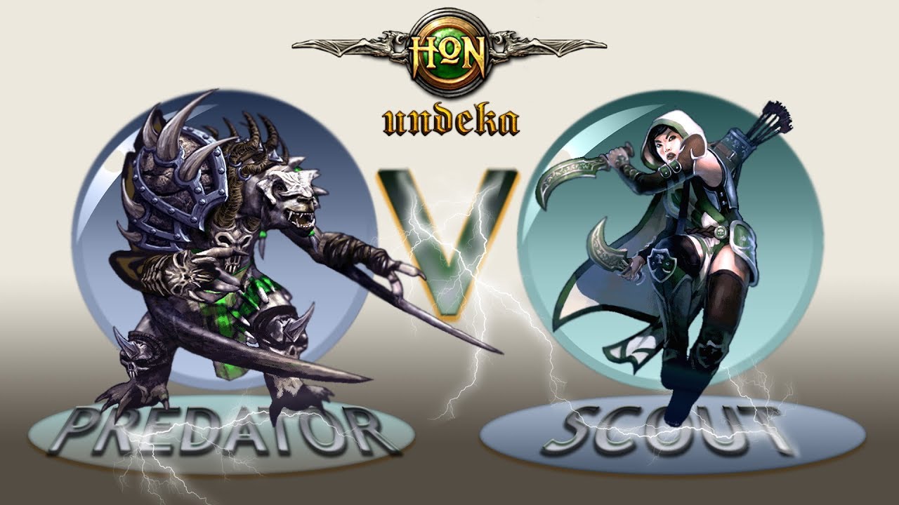 HoN 1V1 [Scout Vs Predator] - Grimm's Crossing