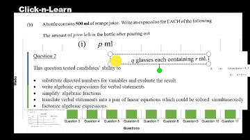 Analysis of Question 2 CSEC Math May/June 2015